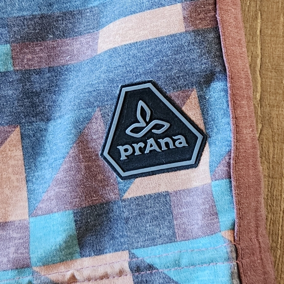 PrAna men's aztec print boardshorts 34 Beach Summer Vacationcore Resort Gorp - Picture 3 of 11